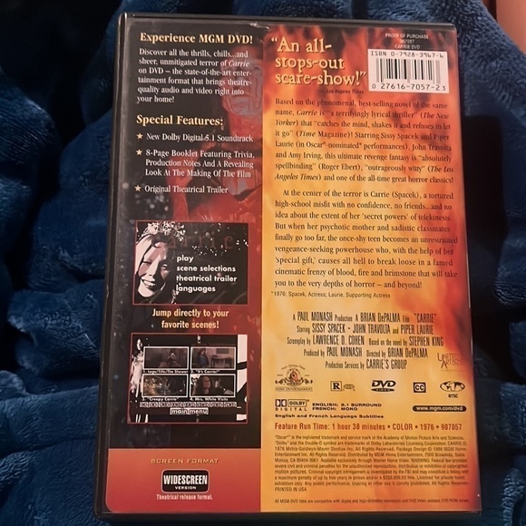 Carrie dvd - Picture 2 of 4